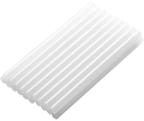 20 Pz Colla a Caldo Bastoncini 11x200mm Stick Colla a Caldo 11mm per Pistola Colla a Caldo,Trasparente e Ad Asciugatura Rapida,per Fai da Te,Artigianato,Riparazione e Fissaggio