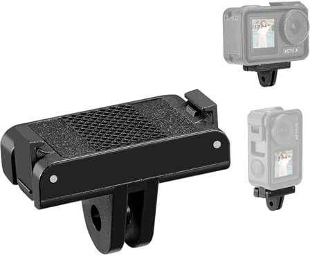 PULUZ Quick Release Base Mount for DJI Osmo Action 5 Pro 4 3, Magnetic Adapter Base Compatible with Holders, Tripods, Stands Camera Accessories