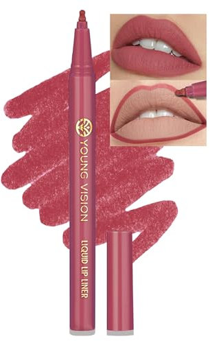 Jutqut Wasserfester Lipliner, Lippenstift Long Lasting, Waterproof Wischfest Lip Liner, Matte Liquid Lippenkonturenstift, High Pigmented Makeup Lip Pencil, Smooth Lippenliner, natürlich Lipstick