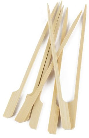 daybays 100% Bambus Flaggenspieße 25 cm 500 stk. Holzspieße Grillspieß Fingerfood Cocktail Sticks Spieße Naturholzspieße Cocktailspieße Bambusspieß Partyspieße (500, 25)