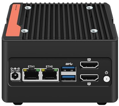 4 server NVMe Mini NAS, 4 alloggiamenti NAS i3-N305 Pocket PC con Dual i226-V 2.5GbE LAN, Dual HDMI 2.0, USB3.2 Gen2, compatibile con BT5.4/WiFi6/WiFi7 (i3-N305, senza RAM SSD)
