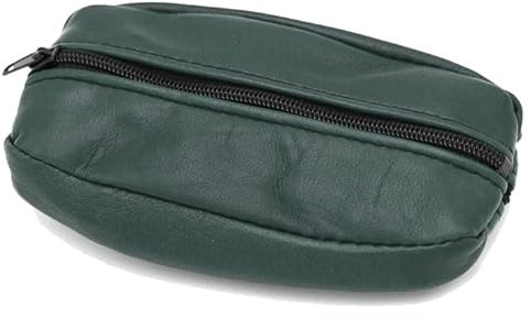 Van Der Rich ® - Porte Monnaie Zip de Deux côtés avec Porte-clés Cuir Agneau - Femme - Homme (Sapin 3)