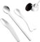 KEQAR 3 Piezas Espátulas de Maquillaje de Acero Inoxidable - Mini Espátula para Crema, Mascarilla, Loción e Hidratante