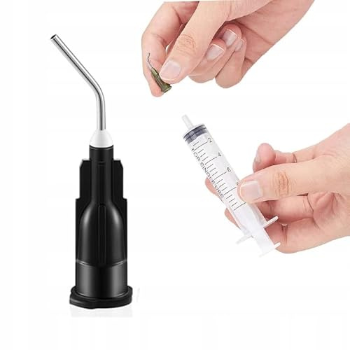 Rosfix Dosiernadel 15G 45° Gebogen 1,37mm Bernsteinfarben Einzelstück
