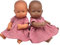 Weiches Baumwoll-Voile Puppenkleid, Kleidung für Puppen 28-33 cm, Rosa Melange Kinder, Spielzeug & Puppenzubehör