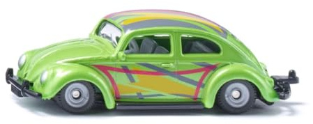 Siku 1586, VW Käfer Custom, Metall/Kunststoff, Hellgrün, Spielzeugauto für Kinder, Tiefergelegte Haltung, Breite Reifen