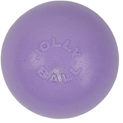 Jolly Pets Bounce-n-Play Dog Toy Ball, 6 Inches/Medium, Light Purple