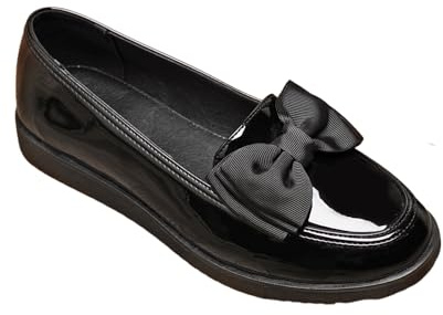 IVACHY Women’s Loafers Flats – Comfortable Slip-On Dress Shoes with Tassel, Bow, or Lace – Shiny & Matte Options