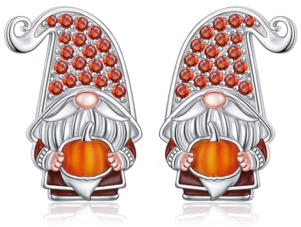 HOOHWE Schneeflocke Schneemann Weihnachten Schmuck für Damen 925 Sterling Silber Weihnachts Ohrringe und Kette mit Anhänger Weihnachten Geschenke für Frauen