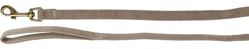 Hundeleine - Janka Hundeleine aus Nylon - Verstellbar - Robuster Karabinerhaken - Taupe - 130 cm x 15 mm - Flamingo