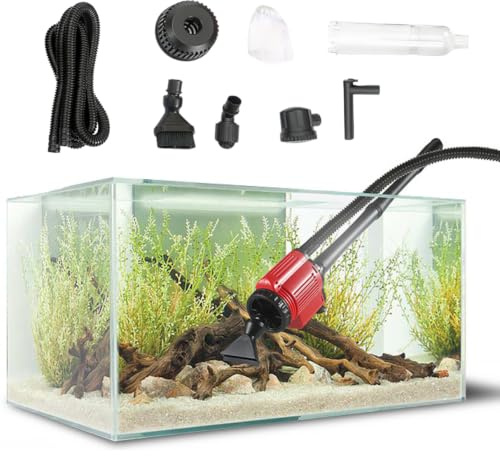 Aquarium-Kiesreiniger Eletrische für Aquarium Wasserwechsel, Sandwaschung | 6 in 1 Aquarium Sand Kies Reiniger, 28W 1800L/H für Wasserwechsel, Sandwaschen, Filterung und Wasserumwälzung