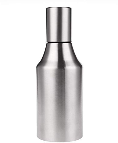feierna Öl Flasche Edelstahl Öl & Essig Spender Ölbehälter Auslaufsicher Ölflasche, Liquid Zutatenspender Flasche Staubdicht Silber by (750ML)