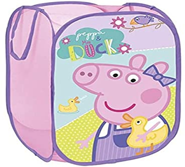 Arditex Peppa-Aufbewahrungsbehälter, 36 x 36 x 58 cm, Polyester, Pink, Größe M
