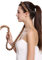 WIG ME UP - N1038-27H613 Haarteil Zopf an Haarreif geflochten super lang Tracht Blond Mix Gesträhnt 95 cm