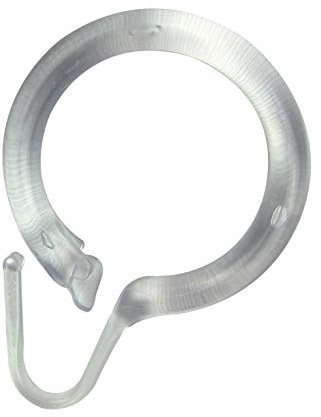 Duschvorhangring, Duschmantelring, 8 Stück, transparent