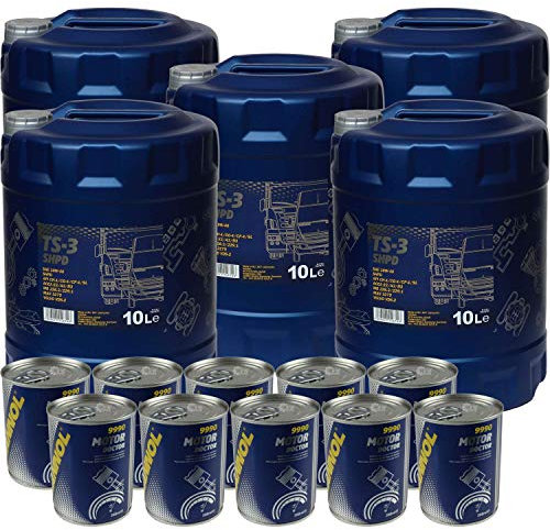 50L Motoröl MANNOL TS-3 SHPD 10W-40 10x MANNOL Motor Doctor ADDITIV