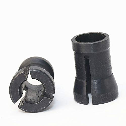 BE-TOOL Adaptador de mandril de collet, 4 paquetes de piezas de fresadora adaptador de abrazadera de aleación para fresadora de baquelita piezas (3 piezas (8 mm + 6,35 mm + 6 mm)
