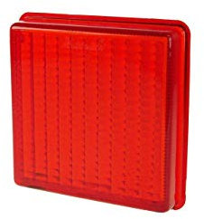 Fog Light Lens Only, Suitable for Ifor Williams, Genuine, Square, Rubbolite, Maypole,