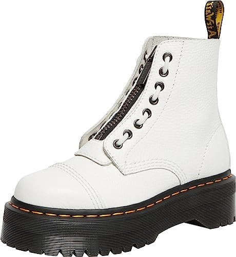 Dr. Martens Jadon III, Stivaletti Donna, Bianco(White Milled Nappa), 38 EU