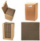 Alvotex CHIC Airlaid 100 Coctailservietten, 1/4 Falten Stoffähnlich, Hochwertige Einwegserviette, Braun, 20x20 cm