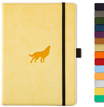 Dingbats* - Tierwelt Notizbuch A5 Blanko - Hardcover aus veganem Leder für Arbeit, Reisen, Uni - mit elastischem Verschlussband
