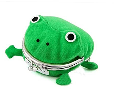 TOSSPER Netter Frosch-münzen-Beutel Lustige Headset Wallet Key Kreditkartenetui Geldbeutel Karikatur Anime-Spielzeug Für Kinder