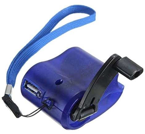 USB Hand Crank Phone Emergency Charger Portable MP4 Mobile Phone Charger, Hand Crank Generator Outdoor Emergency Charger USB Port Charger Power Bank Outdoor Manual Power Supply