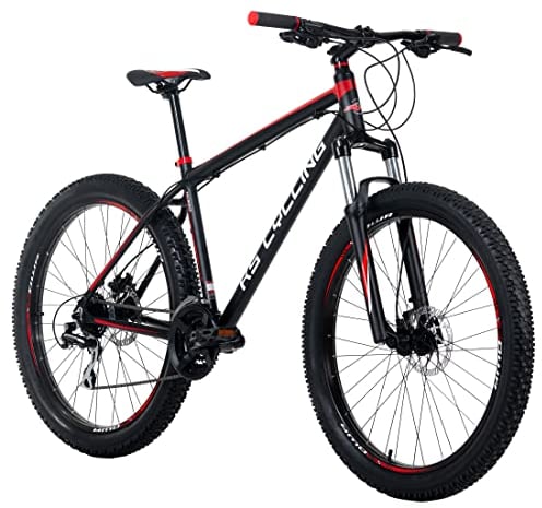 KS Cycling Mountainbike Hardtail 27,5'' Plus Xceed (Schwarz-Rot, 46 cm)
