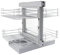KuKoo Magic Corner Eckschrank-Korb Küchenschrank Körbe Schrankauszug Schrankkörbe Küchenkorb Korbauszug Schrankauszüge Schrankkorb Küchen-Regal Soft Close Funktion Eckschrank 80cm - 90cm