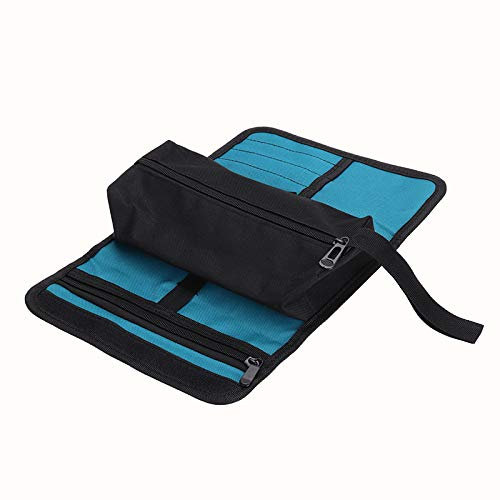 Multifunktionaler tragbarer Canvas-Taschen-Stoff-Werkzeug-Rollenkoffer, zusammenklappbarer Schraubenschlüssel, Werkzeug-Aufbewahrungstasche