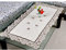 Lioaeust Tischdecke, weiß, bestickt, Spitze, florale Tischdecke, Hochzeit, Party, Satin-Stoff für Küche, Esszimmer, Picknick, Tischdekoration (quadratisch 57 x 117 cm)
