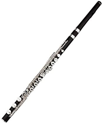 flöte Instrument 17-Loch-Flöte Aus Ebenholz, Offenes Loch, Versilbert Und Schlüsselholz, Professionelle Flöte