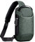 FANDARE Brusttasche Diebstahlschutz Sling Bag Herren Damen Umhängetaschen mit USB-Ladeanschluss Schultertasche Crossover Rucksack Daypacks für Reisen Wandern Mehrere Taschen Crossbody PackGrün