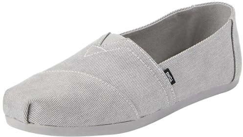 TOMS Damen Alpargata Flacher Slipper, Ultimate Gray Distressed Twill, 40 EU