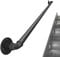 Wandmontierter Handlauf,Bar Retro Treppengeländer Schmiedeeisen Rohr Treppengeländer,Industrieller Wind Eisen Rohr Korridor Handlauf Guard Wasserrohr Handlauf,Schwarz,Rohrdurchmesser 3,2cm(190cm)