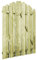 BULANED Gartentor, Gartentür, Gartentüren, Gartenzaun Tür, Zauntür, Zauntor, Flügeltore, Garten Türe, Imprägniertes Kiefernholz 100x125 cm