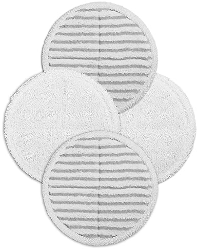 4 Pack Steam Mop Pads Replacement for Bissell Spinwave Powered Hard Floor Mop 2124 2315 2307 20399 20393 2039A 20391 23157 23159 Series Washable Reusable Soft & Scrubby Microfiber Pads