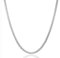 AFSTALR Herren Damen Edelstahl Silber kette Halskette Venetian link kette link collier 2mm-45cm box Kette für Männer Schmuck Link Chain Silver