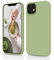 OitiYaa Silicone Case Compatible with iPhone 12/12 Pro Case 6.1 inch, Soft Ultra Slim Protective Shockproof Liquid Silicone Phone Case with Anti-Scratch Microfiber Lining，Matcha Green