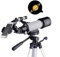 National Geographic Astronomisches Teleskop, HD-Monokular, tragbarer 70-mm-Refraktor für Anfänger und Kinder, Smartphone-Adapter mit verstellbarem Stativ-Mondfilter