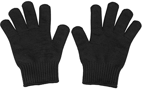 1 Pair Stainless Steel Mesh Cut Resistant Gloves, Metal Mesh Butcher Glove for Meat Cutting, Food Processing, Sharpening Knives, Shelling Oysters