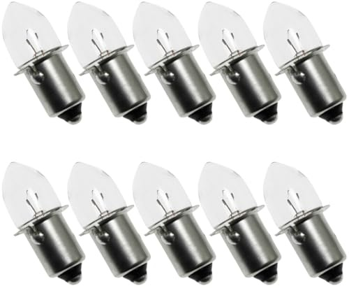 SQXBK Krypton-Taschenlampen, Ersatz-Bajonettsockel, Bajonettsockel, 104,8 V, 0,75 A, Krypton-Ersatzlampe, 10 Stück