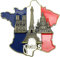 Mehrfarbige Kühlschrankmagnete, Aufkleber – Frankreich-Karte, Kühlschrankaufkleber, 3D-Magnete aus Kunstharz, dekorative Kühlschrankmagnete, Kathedrale Notre Dame de Paris Frankreich, Eiffelturm-Set,