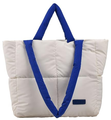 Lyricalist Puffer-Taschen, Puffer-Tasche Für Damen, Puff-Tasche Mit Reißverschluss, Große Gesteppte Puff-Wolken-Handtasche, Weiche Und Bequem Zu Verwendende Tragetasche, Stilvolle Praktische
