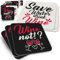Witzige Bierdeckel Wein von Funke & Brand - 50er Set mit Wine Not & Save Water Drink Wine Sprüchen, Tischschutz Untersetzer