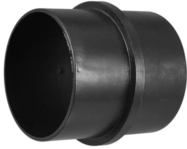 Motoforti Universal Car Air Ducting Pipe Connector, 75mm, Plastic, Black, 1 Pc