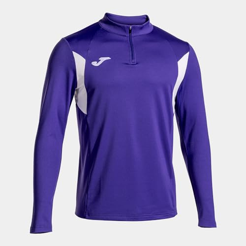 Joma - Herren-Sweatshirt - Winner III - halber Reißverschluss, violett weiß, XXS