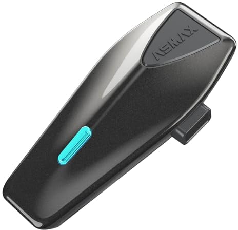 ASMAX S1 Motorrad Bluetooth Headset, Bluetooth Mesh Intercom für bis zu 10 Motorräder, Helm Headset mit Universeller Kopplung, Motorradhelm Kommunikationssystem mit Radio, Einzelpack