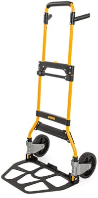 VITO Faltbare Sackkarre | 170kg Tragkraft | Handkarre zum klappen - Transportkarre | klappbar | robuste Sackkarre | große Schaufel | Stapelkarre mit Vollgummi-Bereifung (VICTD170)