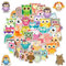 50 Stück Aufkleber Kinder Eule, Kinder Aufkleber Wasserfest, Lernende Tiere Im Spiel, Tiermuster Sticker für Jungen Mädchen, Eule Stickers Set für Laptop, Wasserflaschen, Skateboards, Scrapbook
